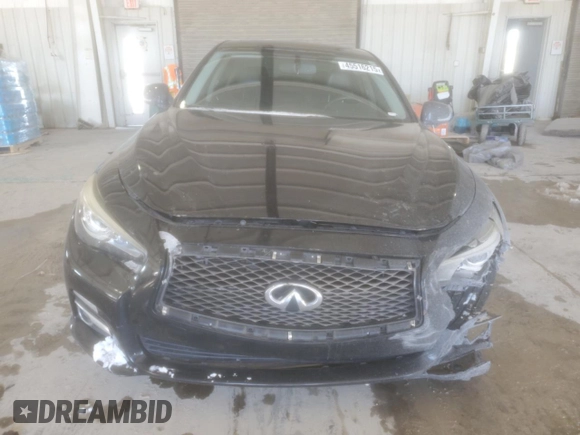 2015 Infiniti Q50 Premium with VIN JN1BV7AP1FM340177, listed as a Copart auction lot 45516215 with 76,116 mi miles and Salvage Title. Bid and sale history available at carsss.com. Image 5.