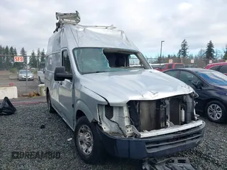 2013 Nissan NV SV with VIN 1N6AF0LXXDN111513, listed as a IAAI auction lot 41405740 with 1 mi miles. Bid and sale history available at carsss.com. Image 1.