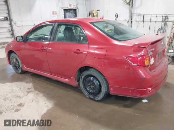 2009 Toyota Corolla with VIN 2T1BU40E29C174283, listed as a IAAI auction lot 41885358 with 194,095 mi miles. Bid and sale history available at carsss.com. Image 3.