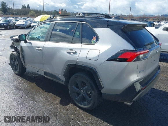 2021 Toyota RAV4 Hybrid XSE with VIN 4T3E6RFV1MU057532, listed as a IAAI auction lot 41713474 with 22,164 mi miles. Bid and sale history available at carsss.com. Image 3.
