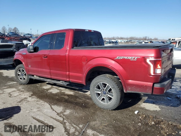 2015 Ford F-150 XLT with VIN 1FTFX1EG0FKF04224, listed as a Copart auction lot 42615695 with 127,753 mi miles and Clean Title. Bid and sale history available at carsss.com. Image 2.