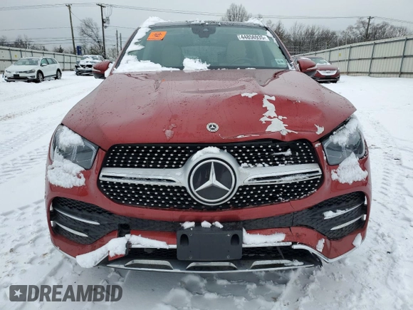 2022 Mercedes-Benz GLE 350 with VIN 4JGFB4KB5NA586900, listed as a Copart auction lot 44856935 with 57,953 mi miles and Salvage title. Bid and sale history available at DreamBid. Image 5.