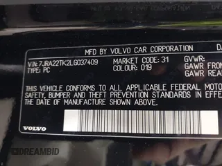 2020 Volvo S60 Momentum z VIN 7JRA22TK2LG037409, wystawiony jako IAAI lot #42201191 z przebiegiem 38 248 mil mil oraz . Historia ofert i sprzedaży dostępna na DreamBid. Obrazek 9.