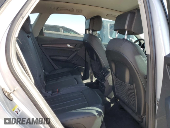 2021 Audi Q5 Premium Plus with VIN WA1BAAFY6M2004339, listed as a Copart auction lot 58202305 with 82,446 mi miles and Salvage title. Bid and sale history available at DreamBid. Image 10.