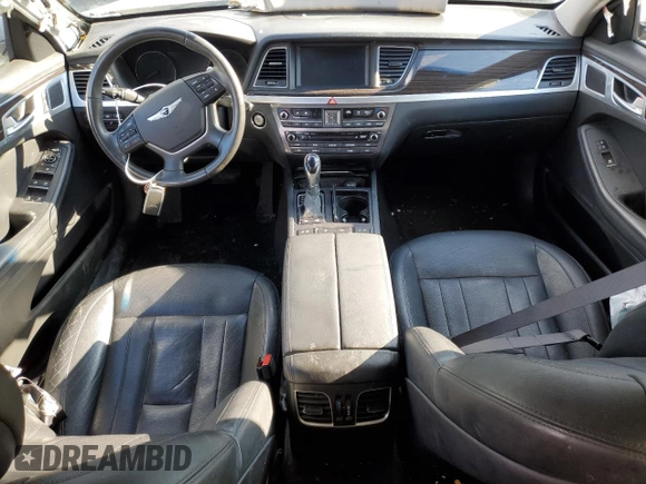 2017 Genesis G80 3.8L with VIN KMHGN4JE2HU211363, listed as a Copart auction lot 47170105 with 142,800 mi miles and Salvage Title. Bid and sale history available at carsss.com. Image 8.