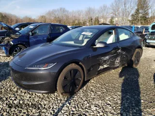 2024 Tesla Model 3 with VIN 5YJ3E1EA2RF859983, listed as a Copart auction lot 48044865 with 2,277 mi miles and Salvage Title. Bid and sale history available at carsss.com. Image 1.