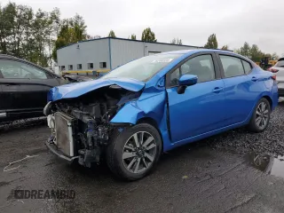 2021 Nissan Versa SV with VIN 3N1CN8EVXML862039, listed as a Copart auction lot 76208234 with 56,008 mi miles and Salvage Title. Bid and sale history available at carsss.com. Image 1.