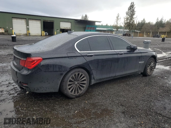 2012 BMW 7 Series 740i with VIN WBAKA4C52CDS99425, listed as a Copart auction lot 46295505 with 133,695 mi miles and Salvage Title. Bid and sale history available at carsss.com. Image 3.