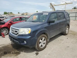 2010 Honda Pilot EX-L z VIN 5FNYF4H58AB016166, wystawiony jako Copart lot #56123315 z przebiegiem 166 582 mil mil oraz Szkoda całkowita • Salvage title. Historia ofert i sprzedaży dostępna na DreamBid. Obrazek 1.