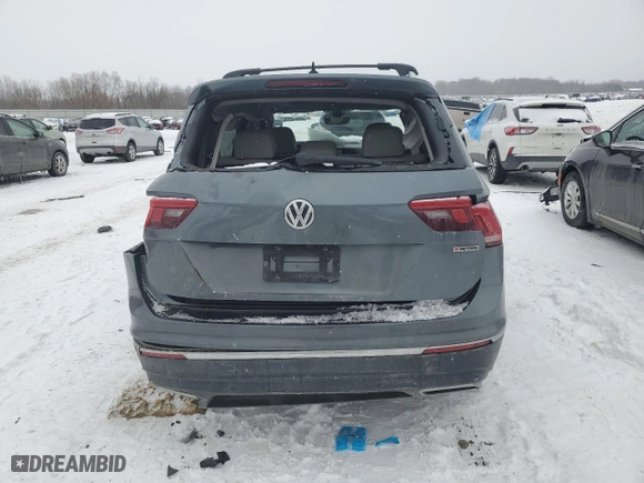 2019 Volkswagen Tiguan SEL Premium with VIN 3VV4B7AX4KM008958, listed as a Copart auction lot 45607605 with 109,465 mi miles and Clean Title. Bid and sale history available at carsss.com. Image 6.