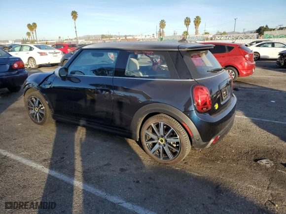 2023 MINI Hardtop 2 Door Cooper SE Signature with VIN WMW13DJ01P2T89065, listed as a Copart auction lot 85043254 with 9,737 mi miles and Salvage Title. Bid and sale history available at carsss.com. Image 2.