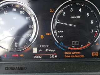 2019 BMW X1 xDrive28i with VIN WBXHT3C53K3H34285, listed as a Copart auction lot 54206252 with 22,883 mi miles. Bid and sale history available at carsss.com. Image 8.
