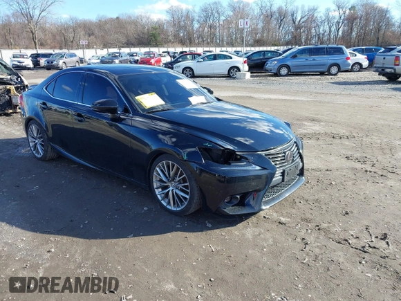 2015 Lexus IS 250 with VIN JTHCF1D22F5019222, listed as a IAAI auction lot 41205079 with 91,250 mi miles and . Bid and sale history available at DreamBid. Image 1.