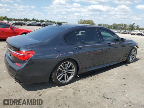 2017 BMW 7 Series with VIN WBA7F2C31HG423118, listed as a Copart auction lot 70628914 with 85,512 mi miles and Salvage Title. Bid and sale history available at DreamBid. Image 3.