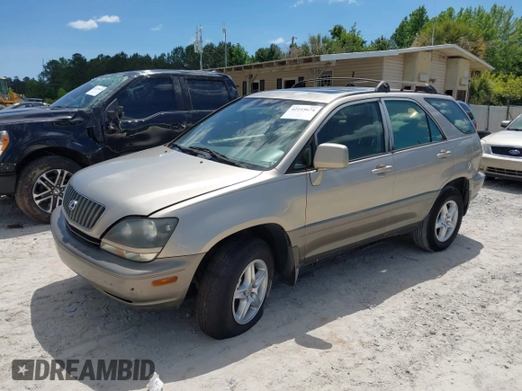 1999 Lexus RX 300 with VIN JT6GF10UXX0033370, listed as a IAAI auction lot 42115674 with 149,879 mi miles and . Bid and sale history available at DreamBid. Image 2.
