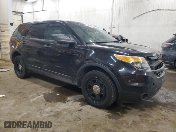 2014 Ford Utility Police Interceptor with VIN 1FM5K8AR7EGA33387, listed as a Copart auction lot 83742274 with 204,140 mi miles and Salvage Title. Bid and sale history available at carsss.com. Image 4.