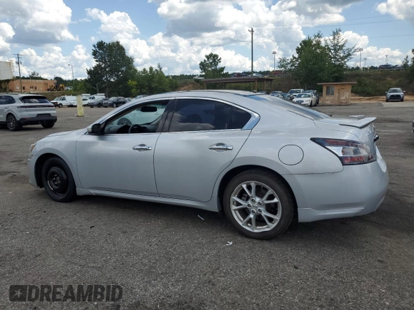 2014 Nissan Maxima S with VIN 1N4AA5AP2EC484162, listed as a Copart auction lot 60760335 with 69,375 mi miles and Salvage title. Bid and sale history available at DreamBid. Image 2.