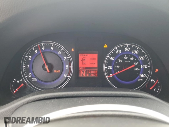 2008 Infiniti G35 with VIN JNKBV61E48M202723, listed as a Copart auction lot 62331224 with 124,885 mi miles and Non Repairable. Bid and sale history available at DreamBid. Image 9.