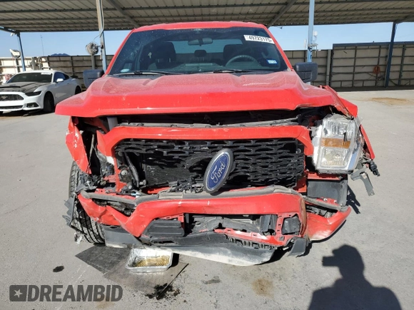 2021 Ford F-150 XL with VIN 1FTEX1CP8MKD04669, listed as a Copart auction lot 49723175 with 81,463 mi miles and Salvage title. Bid and sale history available at DreamBid. Image 5.
