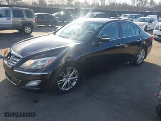 2013 Hyundai Genesis 3.8L with VIN KMHGC4DD4DU219029, listed as a IAAI auction lot 41727140 with 145,124 mi miles. Bid and sale history available at carsss.com. Image 2.