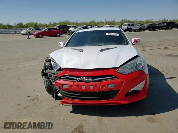 2014 Hyundai Genesis Coupe 2.0T with VIN KMHHT6KD2EU118818, listed as a Copart auction lot 73798724 with 160,059 mi miles and Salvage title. Bid and sale history available at DreamBid. Image 11.