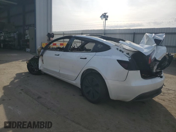 2024 Tesla Model 3 with VIN 5YJ3E1EA9RF858023, listed as a Copart auction lot 45086145 with 0 mi miles and Non Repairable. Bid and sale history available at carsss.com. Image 2.