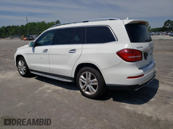 2017 Mercedes-Benz GLS 450 with VIN 4JGDF6EE0HA937391, listed as a Copart auction lot 55498034 with 45,202 mi miles and . Bid and sale history available at DreamBid. Image 2.