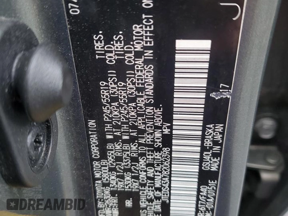 2008 Toyota Highlander Sport z VIN JTEDS43A782062398, wystawiony jako Copart lot #60243355 z przebiegiem 186 086 mil mil oraz Szkoda całkowita • Salvage title. Historia ofert i sprzedaży dostępna na DreamBid. Obrazek 13.