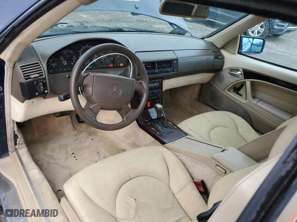 1997 Mercedes-Benz SL-Class with VIN WDBFA63F1VF150020, listed as a Copart auction lot 51012045 with NaN miles and Clean Title. Bid and sale history available at carsss.com. Image 8.