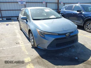2022 Toyota Corolla LE with VIN JTDEPMAE6NJ191007, listed as a IAAI auction lot 41706494 with 20,227 mi miles. Bid and sale history available at carsss.com. Image 1.