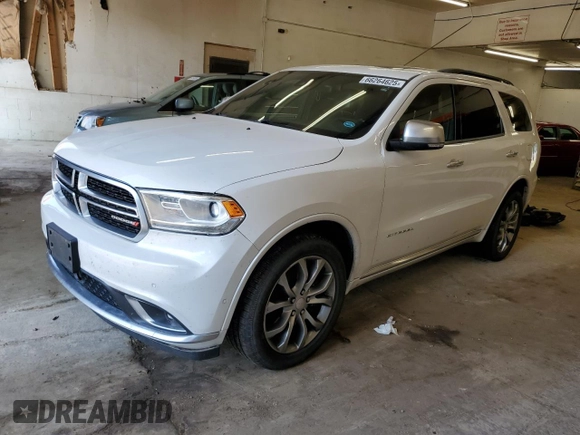 2018 Dodge Durango Citadel Anodized Platinum with VIN 1C4SDJET1JC306663, listed as a Copart auction lot 66264625 with 126,423 mi miles and Clean title. Bid and sale history available at DreamBid. Image 1.