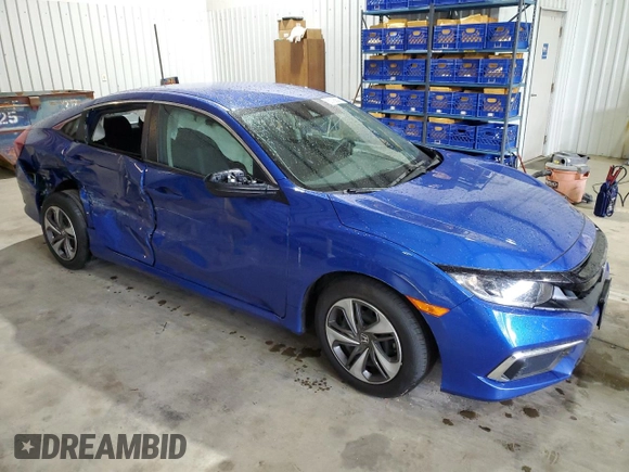2020 Honda Civic LX with VIN 19XFC2F62LE024577, listed as a Copart auction lot 50799335 with 27,215 mi miles and Salvage Title. Bid and sale history available at DreamBid. Image 4.