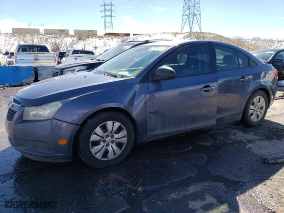 2013 Chevrolet Cruze LS with VIN 1G1PA5SH5D7132494, listed as a Copart auction lot 46705175 with 177,504 mi miles and Salvage Title. Bid and sale history available at carsss.com. Image 1.