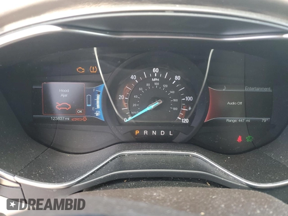 2017 Ford Fusion Titanium with VIN 3FA6P0SU5HR277220, listed as a Copart auction lot 63799685 with 123,837 mi miles and Salvage title. Bid and sale history available at DreamBid. Image 9.