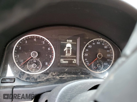 2012 Volkswagen Tiguan SEL with VIN WVGAV7AX2CW529098, listed as a Copart auction lot 53349565 with 128,603 mi miles and Salvage Title. Bid and sale history available at DreamBid. Image 9.