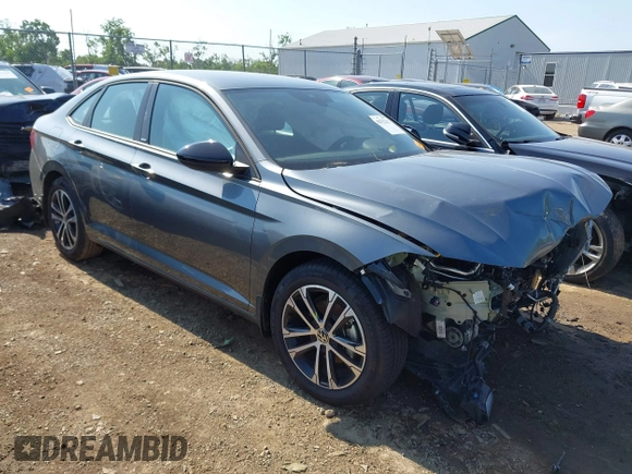 2024 Volkswagen Jetta Sport with VIN 3VWBM7BU2RM084111, listed as a IAAI auction lot 42532212 with 4,435 mi miles and . Bid and sale history available at DreamBid. Image 1.