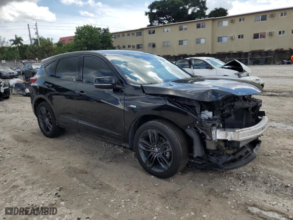 2023 Acura RDX w/A-Spec Package with VIN 5J8TC1H66PL001277, listed as a Copart auction lot 72824474 with 14,186 mi miles and Salvage Title. Bid and sale history available at carsss.com. Image 4.
