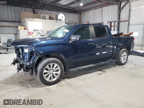 2020 Chevrolet Silverado 1500 Custom with VIN 3GCPWBEK1LG375611, listed as a Copart auction lot 54443785 with 116,591 mi miles and Salvage Title. Bid and sale history available at DreamBid. Image 1.