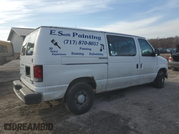 2004 Ford Econoline Cargo with VIN 1FTRE14W54HB47967, listed as a Copart auction lot 44264425 with 256,701 mi miles and Salvage Title. Bid and sale history available at carsss.com. Image 3.
