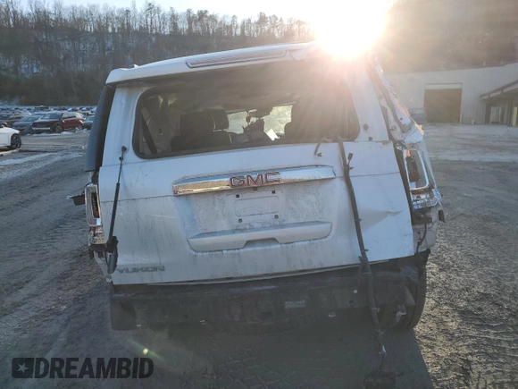 2016 GMC Yukon Denali with VIN 1GKS2CKJ6GR293441, listed as a Copart auction lot 42485905 with 0 mi miles and Salvage Title. Bid and sale history available at carsss.com. Image 6.