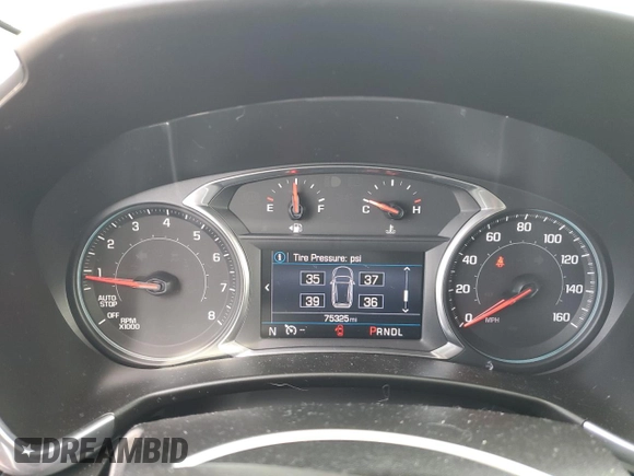 2019 Chevrolet Equinox LT with VIN 2GNAXKEV0K6302387, listed as a Copart auction lot 54259075 with 75,325 mi miles and Salvage Title. Bid and sale history available at carsss.com. Image 9.