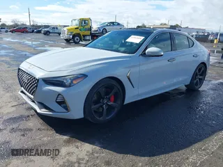 2019 Genesis G70 Dynamic with VIN KMTG34LE2KU032479, listed as a IAAI auction lot 41561604 with 68,098 mi miles and . Bid and sale history available at DreamBid. Image 17.