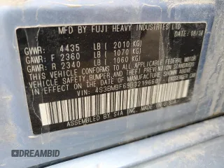 2011 Subaru Legacy Premium with VIN 4S3BMBF69B3219660, listed as a Copart auction lot 59640214 with 144,549 mi miles and Non repairable. Bid and sale history available at DreamBid. Image 12.
