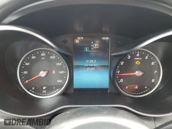 2020 Mercedes-Benz C 300 with VIN WDDWF8DB1LR539915, listed as a Copart auction lot 51808385 with 81,632 mi miles and Salvage title. Bid and sale history available at DreamBid. Image 9.