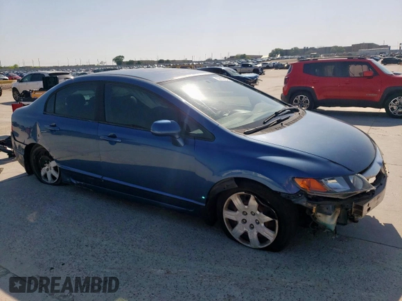 2011 Honda Civic LX with VIN 19XFA1F55BE039256, listed as a Copart auction lot 52172775 with 138,188 mi miles and Salvage Title. Bid and sale history available at DreamBid. Image 4.