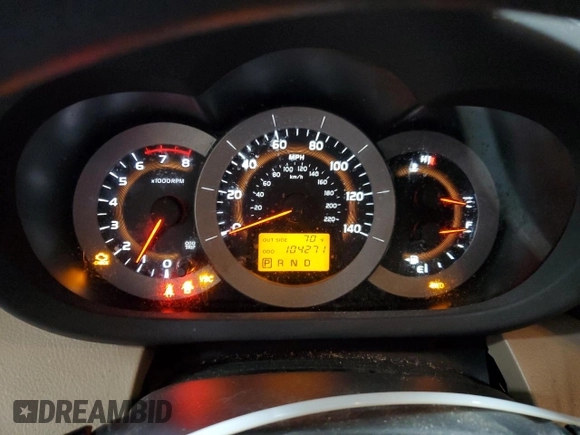 2007 Toyota RAV4 with VIN JTMBD33V575078535, listed as a Copart auction lot 48051955 with 104,271 mi miles and Salvage Title. Bid and sale history available at carsss.com. Image 9.