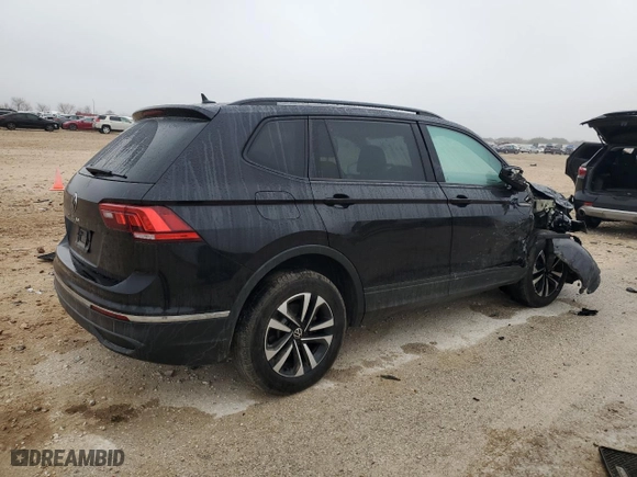 2022 Volkswagen Tiguan S with VIN 3VV1B7AX9NM034513, listed as a Copart auction lot 43019025 with 71,010 mi miles and Salvage Title. Bid and sale history available at carsss.com. Image 3.