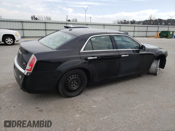 2014 Chrysler 300 with VIN 2C3CCAEG9EH380172, listed as a Copart auction lot 47121935 with 121,755 mi miles and Salvage Title. Bid and sale history available at carsss.com. Image 3.