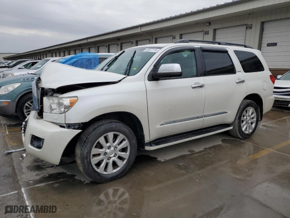 2015 Toyota Sequoia Platinum with VIN 5TDDW5G16FS125702, listed as a Copart auction lot 43027114 with 76,670 mi miles. Bid and sale history available at carsss.com. Image 1.