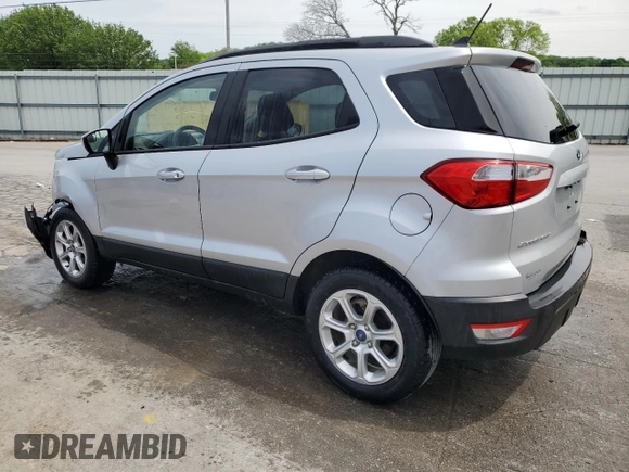2021 Ford EcoSport SE with VIN MAJ3S2GE2MC449422, listed as a Copart auction lot 54005365 with 41,980 mi miles and Salvage Title. Bid and sale history available at DreamBid. Image 2.